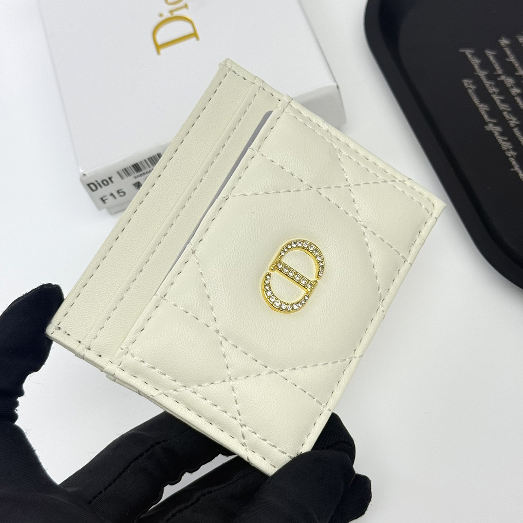 Dior F15 Slim Calfskin Leather Wallet - Image 3