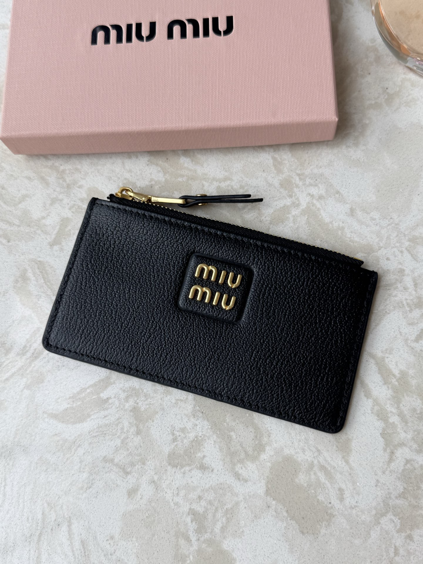 Miu Miu Leather Card Holder - Image 3