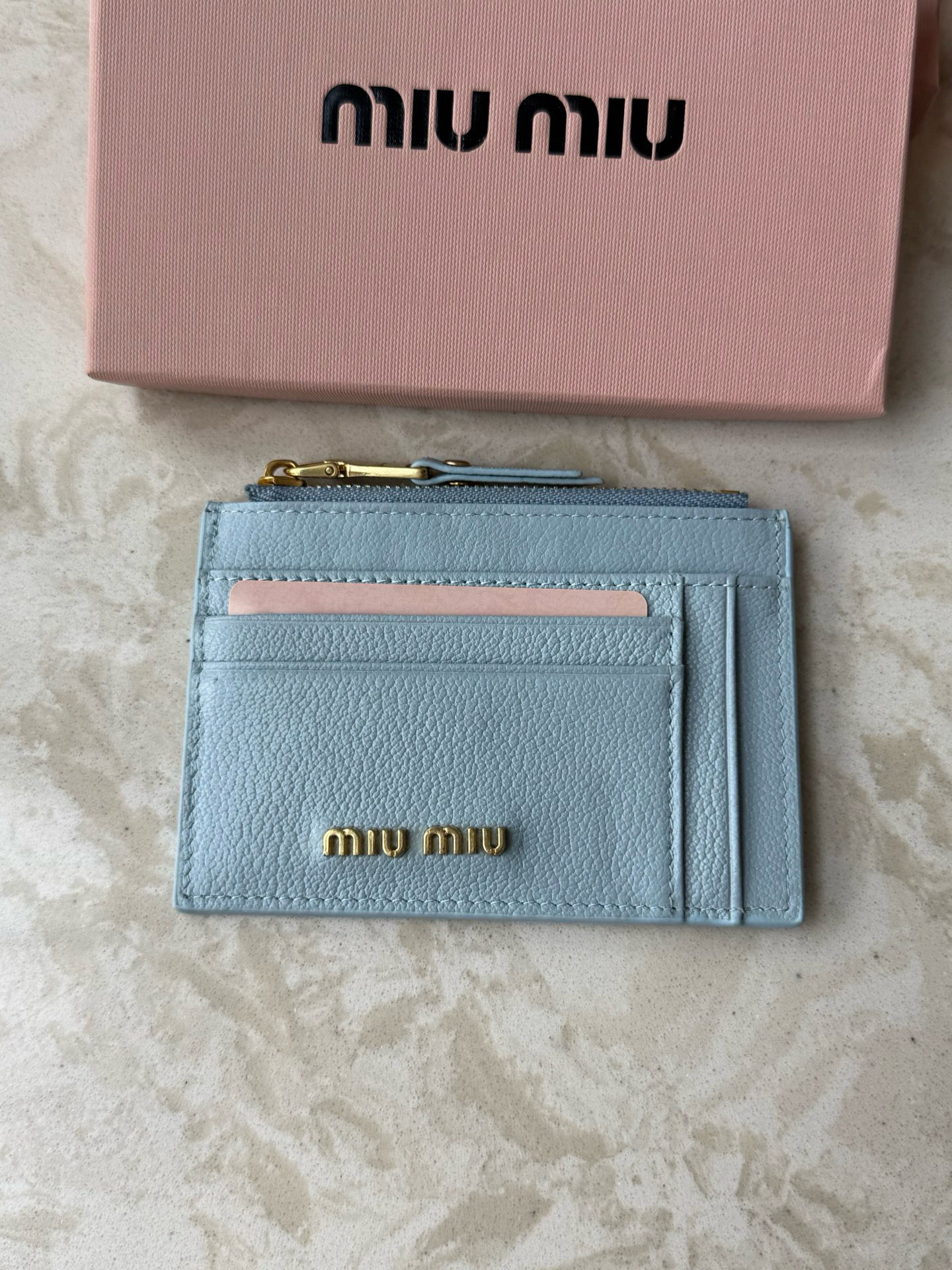 Miu Miu Leather Slim Wallet - Image 3