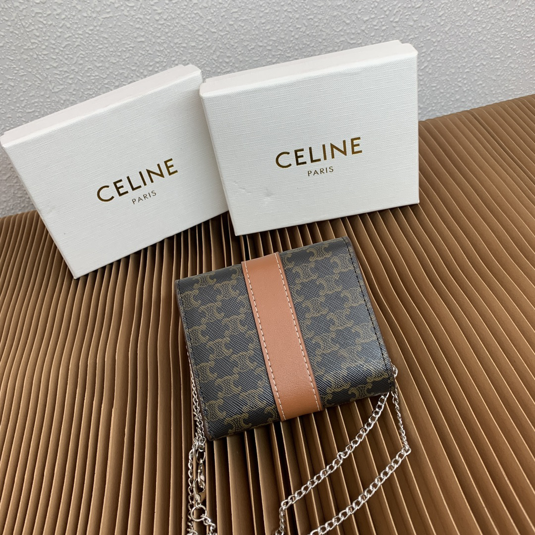 Small Triomphe Trifold Wallet - Image 3