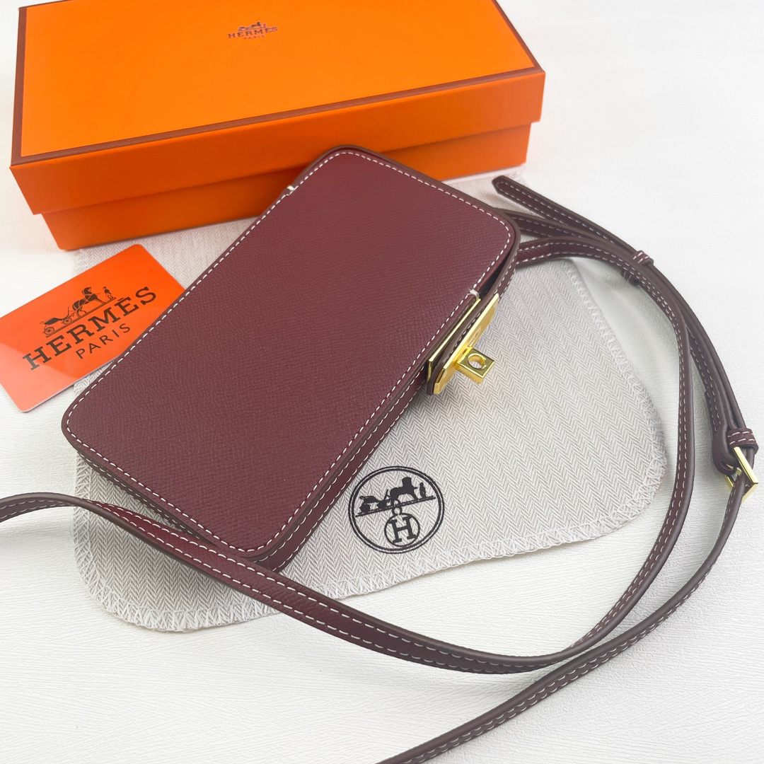 Hermes Hac a Box Tadelakt Calfskin Phone Case - Image 3