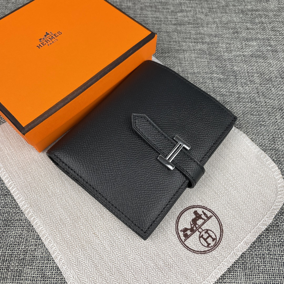 Hermès 5120 Palm-Grain Leather Vertical Wallet - Image 3