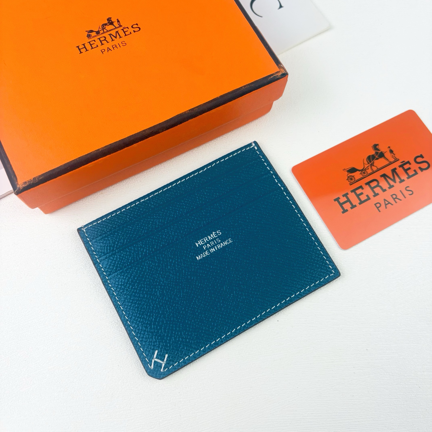 Hermes Evercolor Leather Card Holder - Image 3
