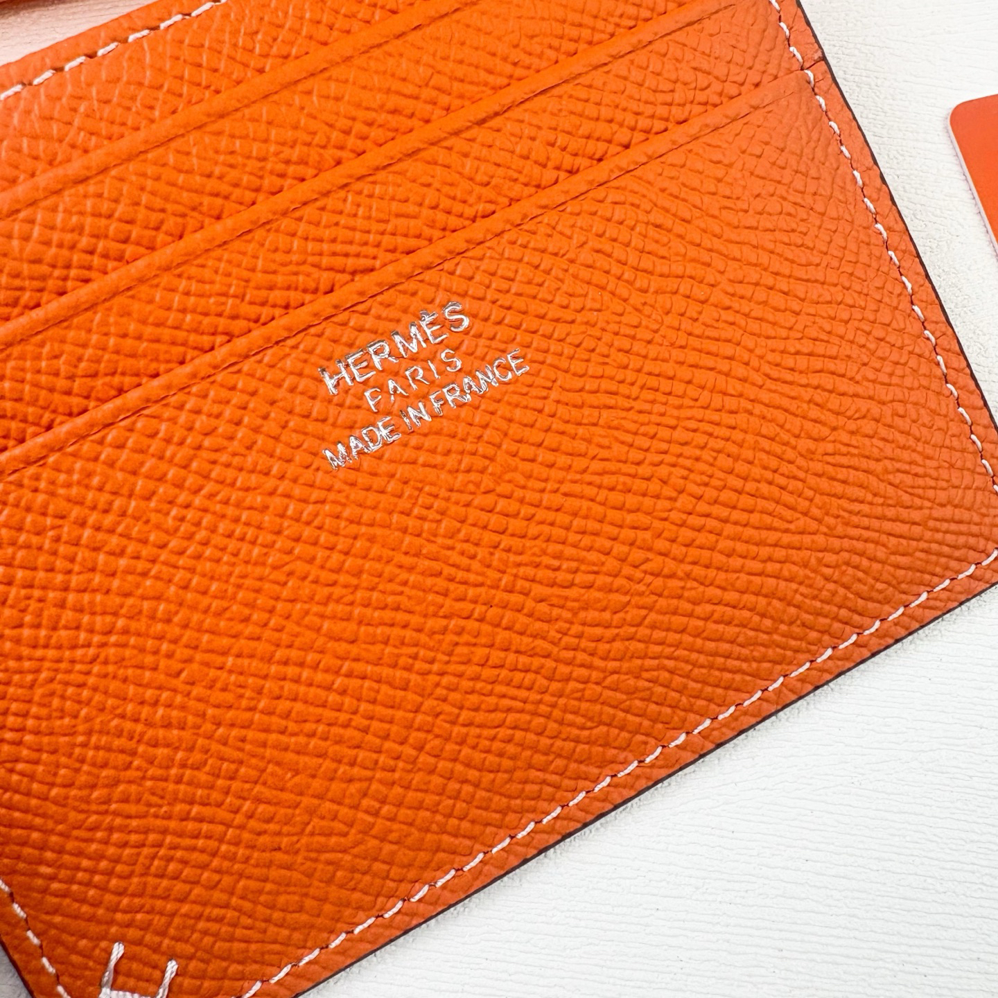 Hermès Emon Evercolor Leather Card Holder - Image 3