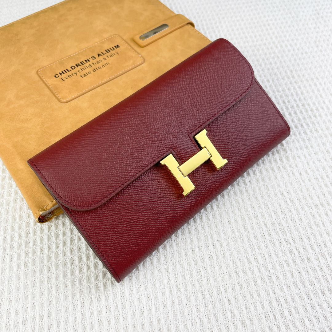 Hermès Constance Leather Wallet Clutch - Image 3