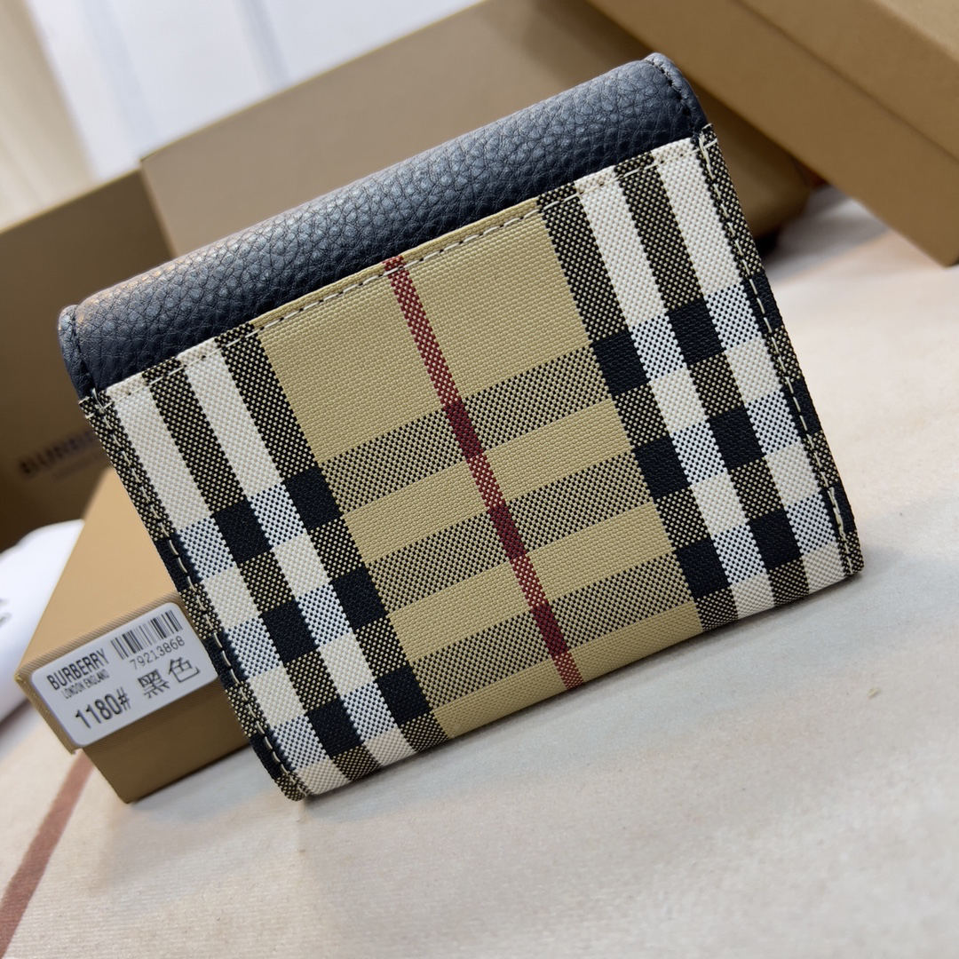Burberry Vintage Check Canvas Short Wallet - Image 3