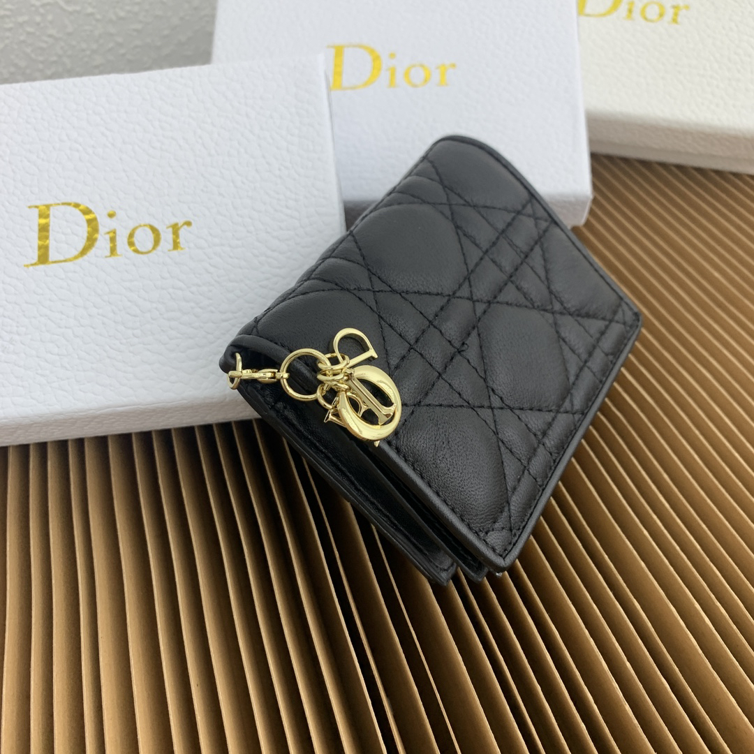Lady Dior Wallet with Cannage Stitching - Image 3