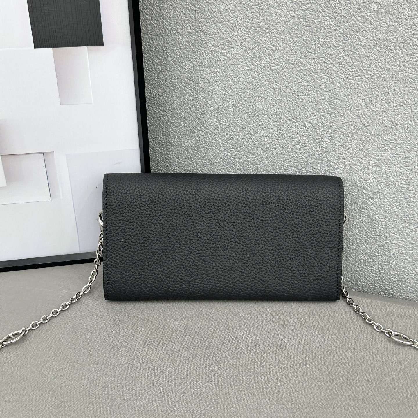 Hermes R.M.S Evercolor Togo Leather Chain Crossbody Wallet Bag - Image 3
