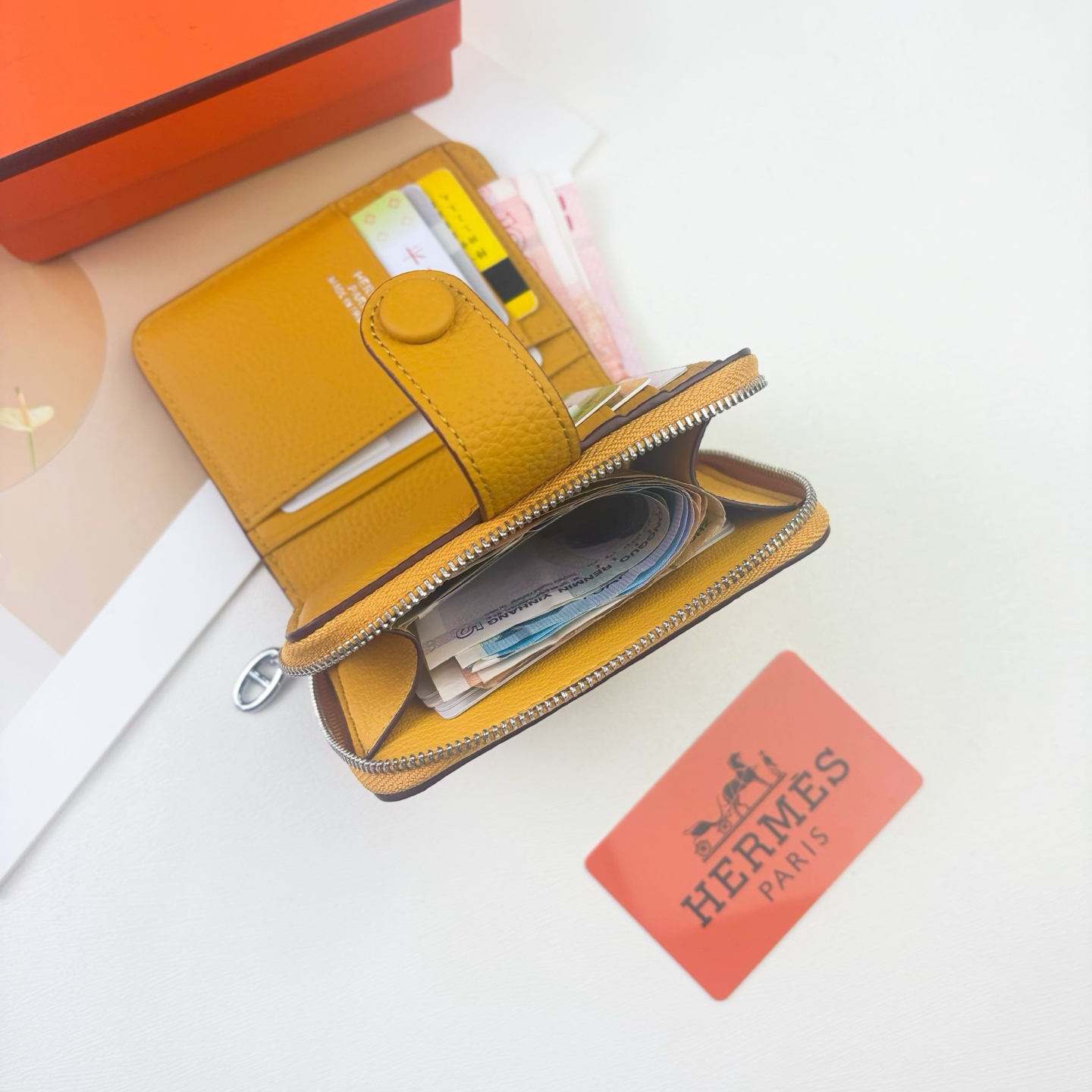 Hermès Silk'in Togo Calfskin Wallet - Image 3