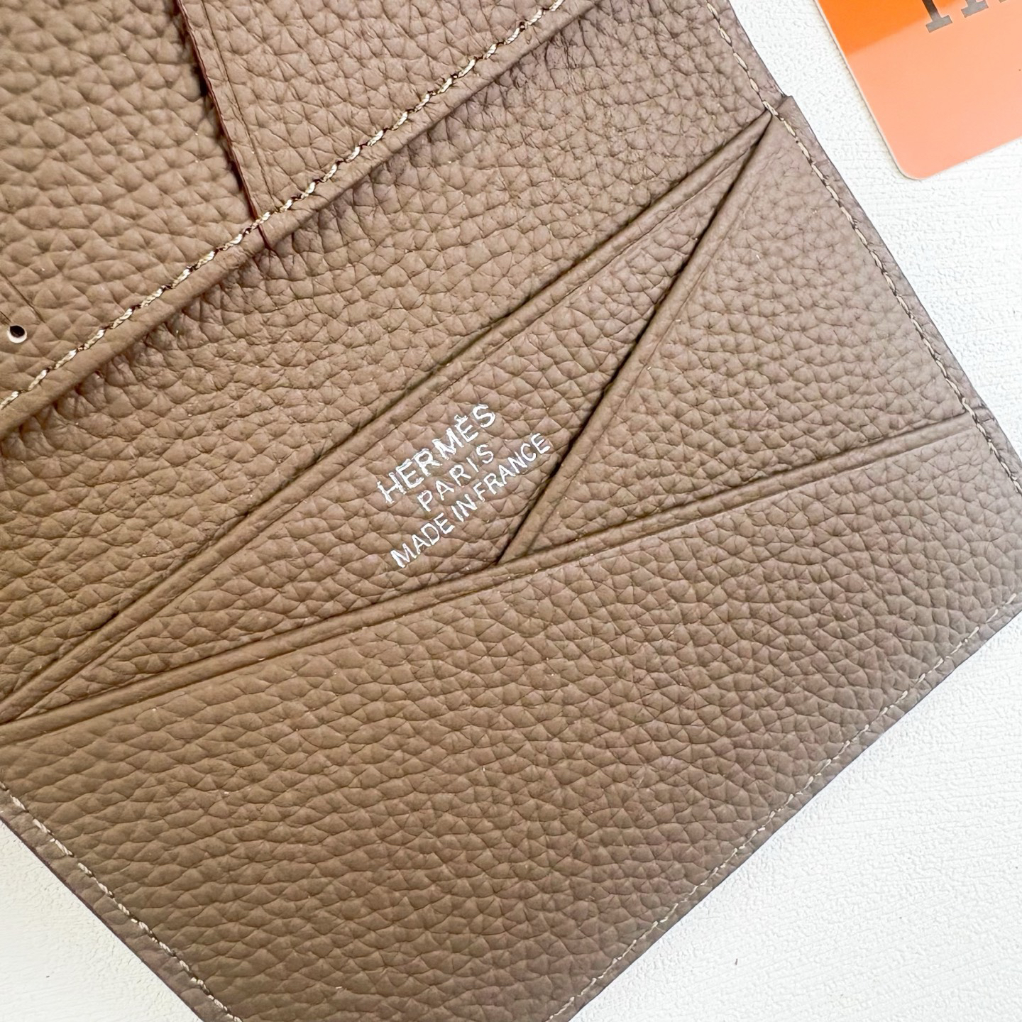 Hermès Barenia Faubourg Togo Leather Business Card Holder - Image 3