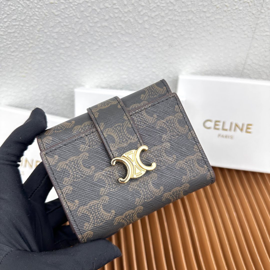 CELINE VICTOIRE Triomphe Leather Wallet - Image 3