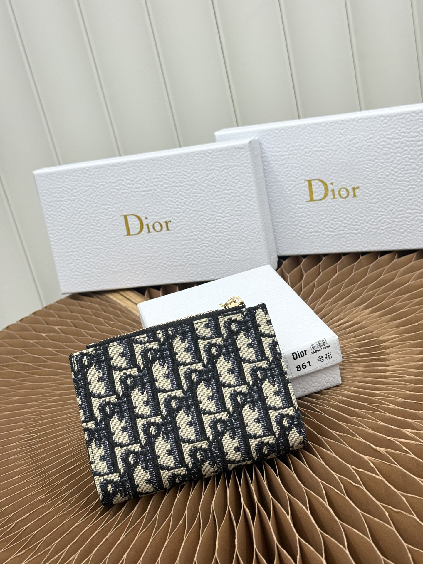 Dior Lady Dior Dahlia Wallet - Image 3