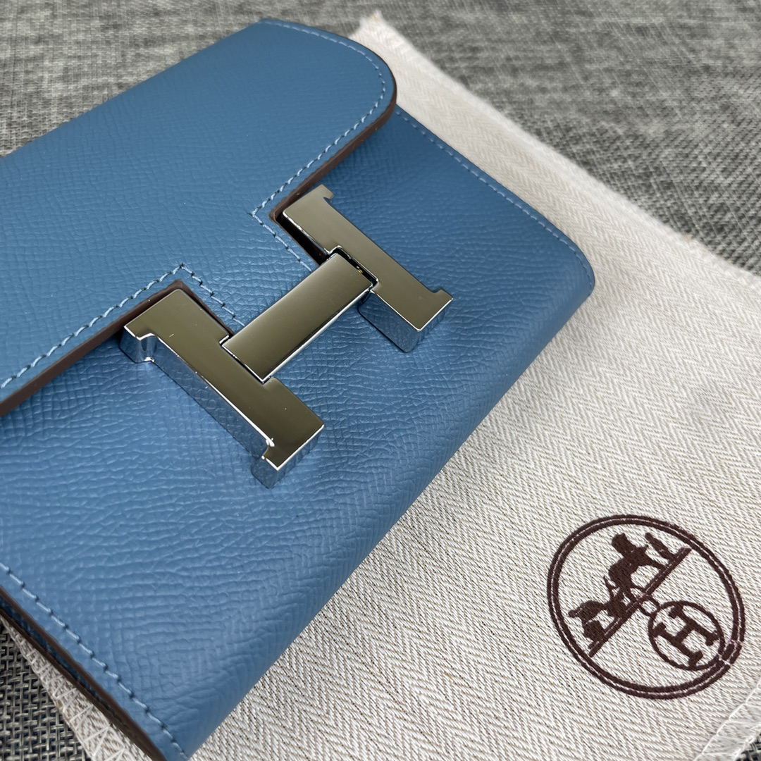Hermes Constance Palm-Grain Leather Card Holder - Image 3