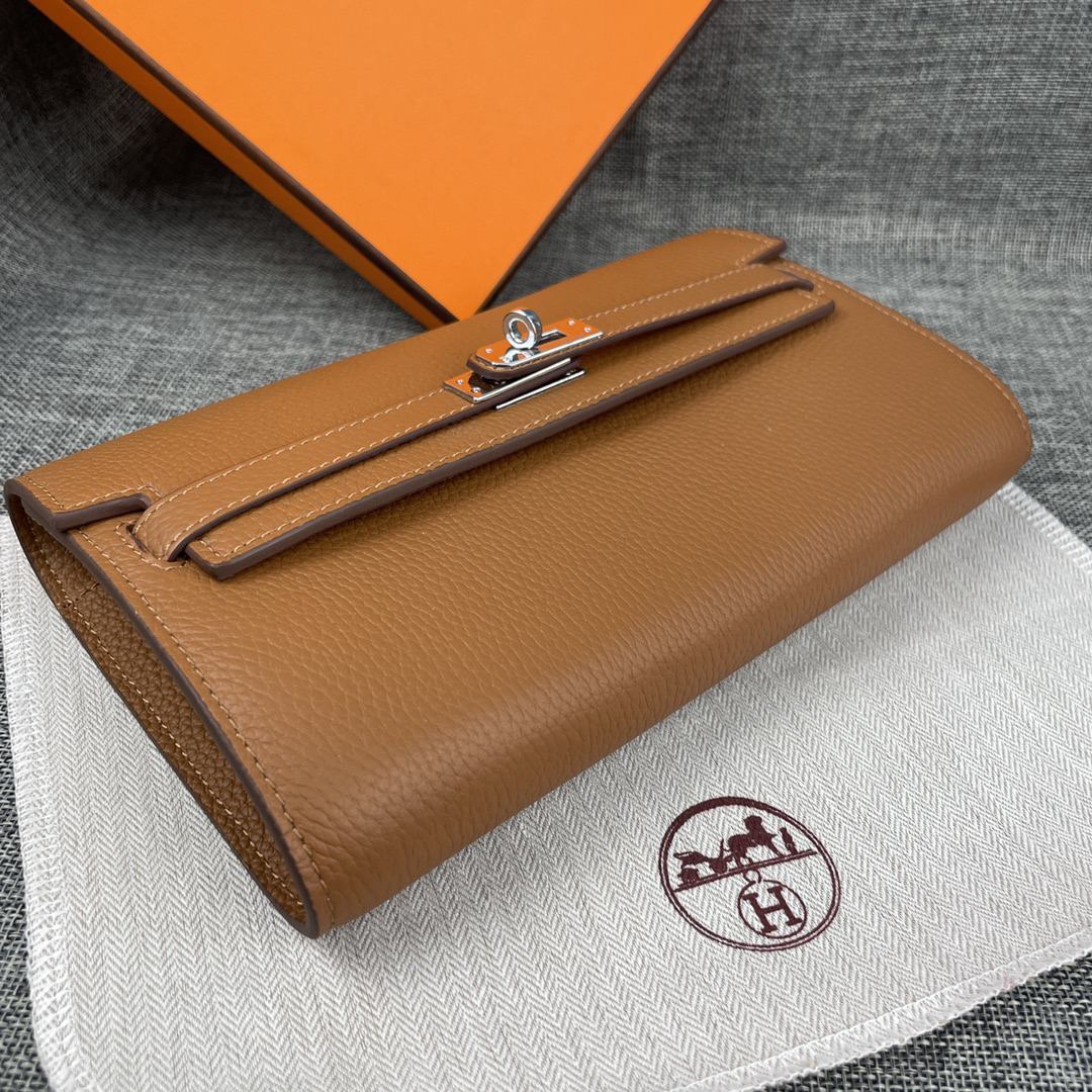 Hermès Kelly Top-Grain Leather Handbag - Image 3