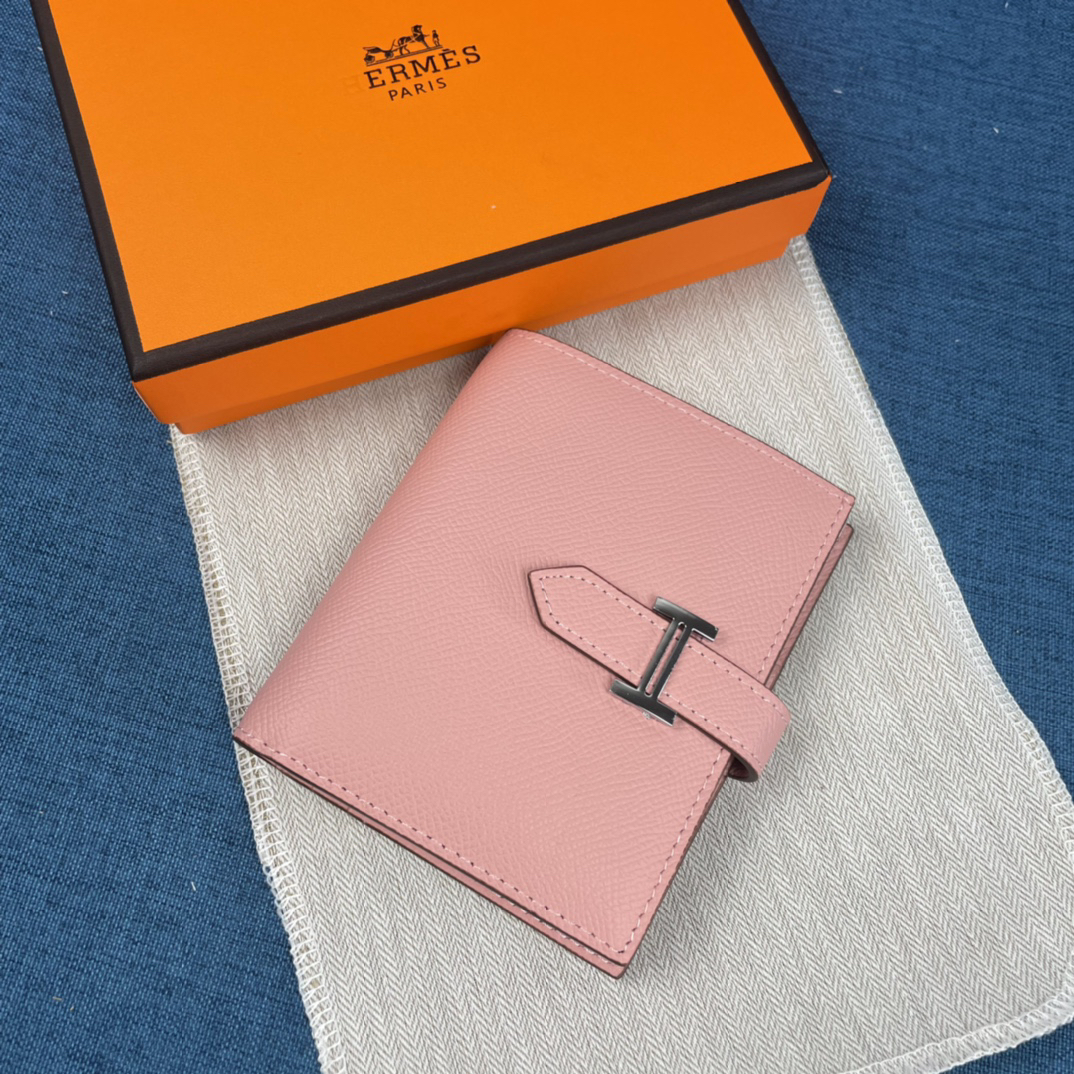 Hermes Vertical Palm-Grain Leather Wallet - Image 3