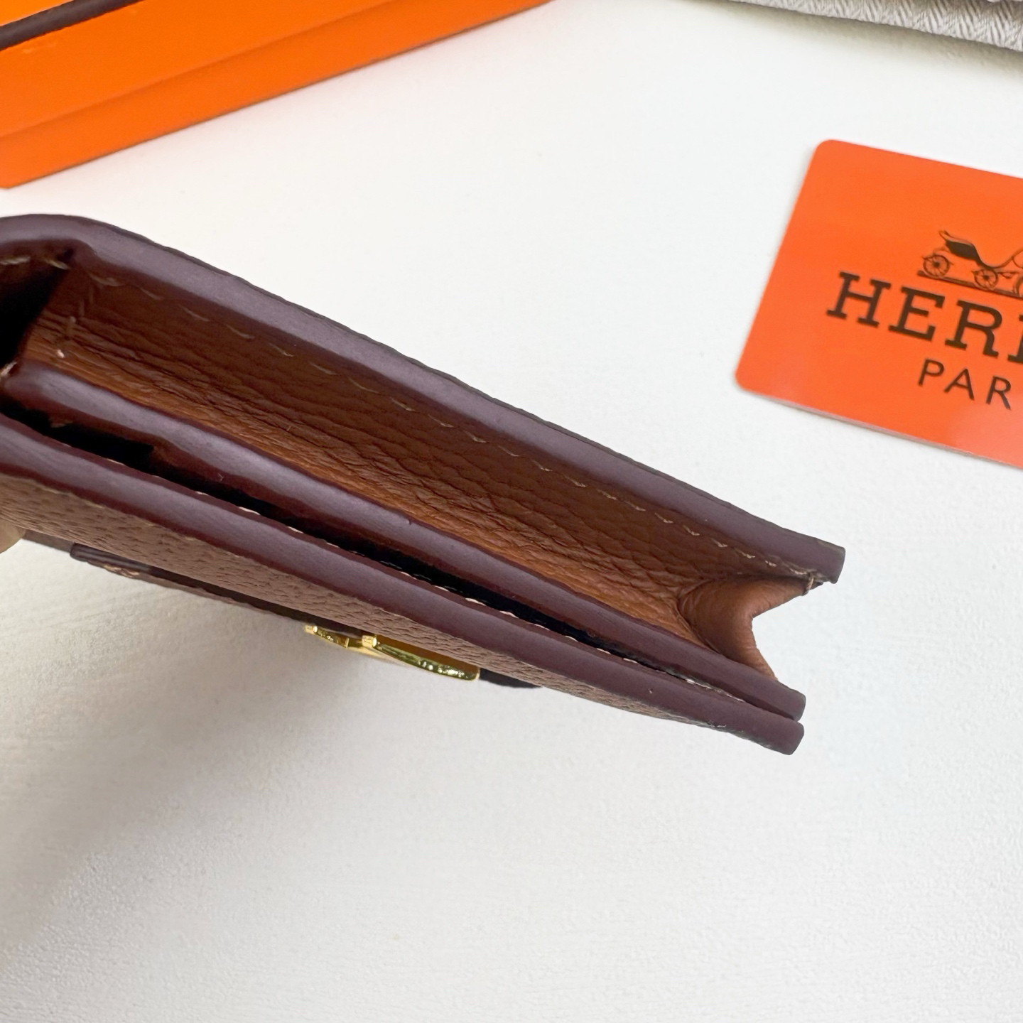 Hermes Togo Leather Card Holder - Image 3