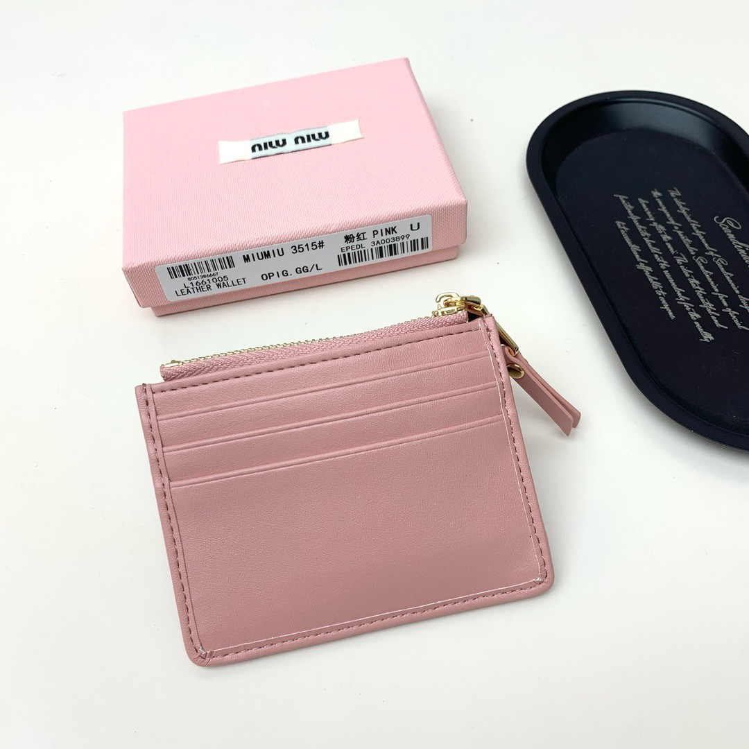 Miu Miu Embossed Leather Wallet - Image 3