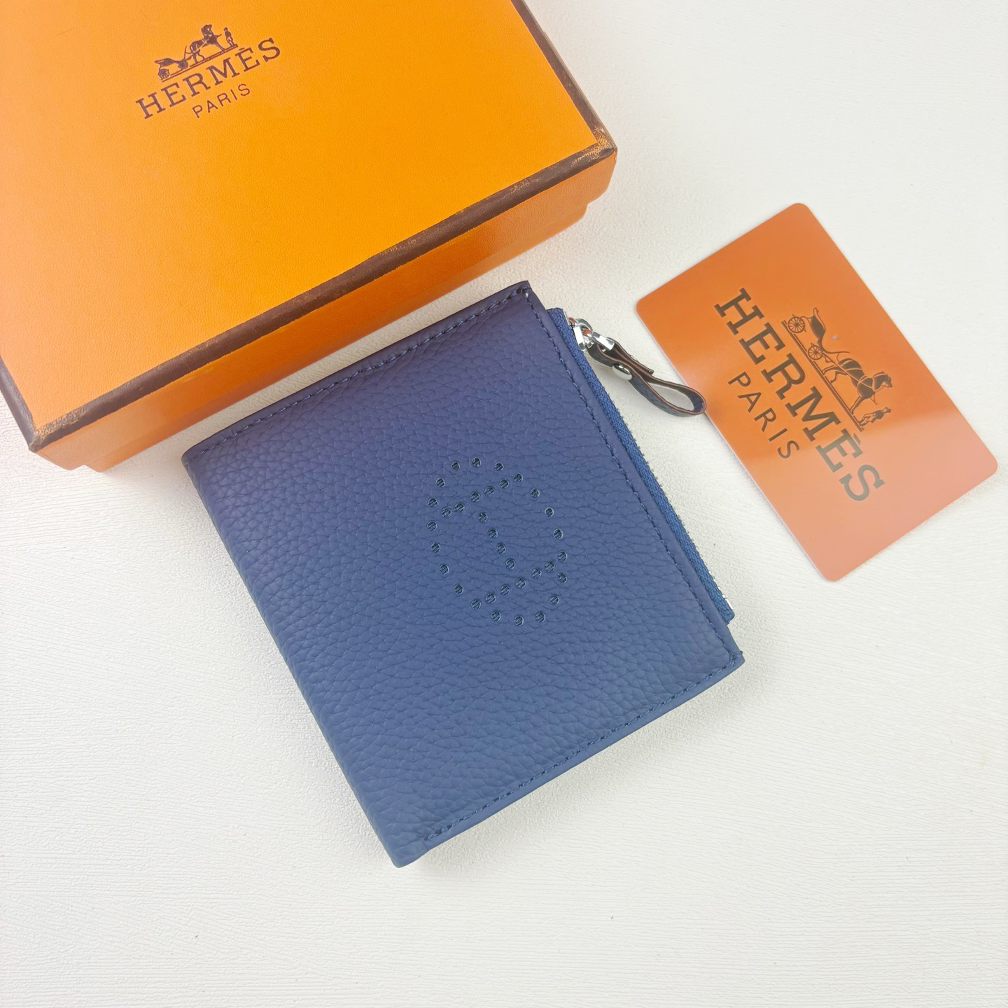 Hermes Silk'in Togo Leather Wallet - Image 3