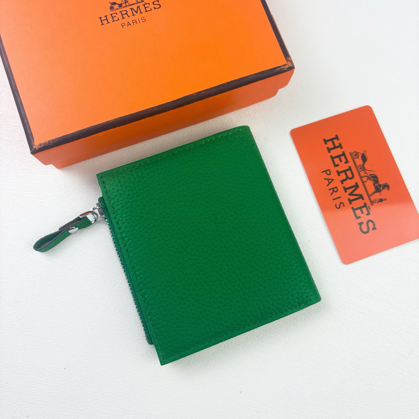 Hermès Silk'in Togo Leather Wallet - Image 3
