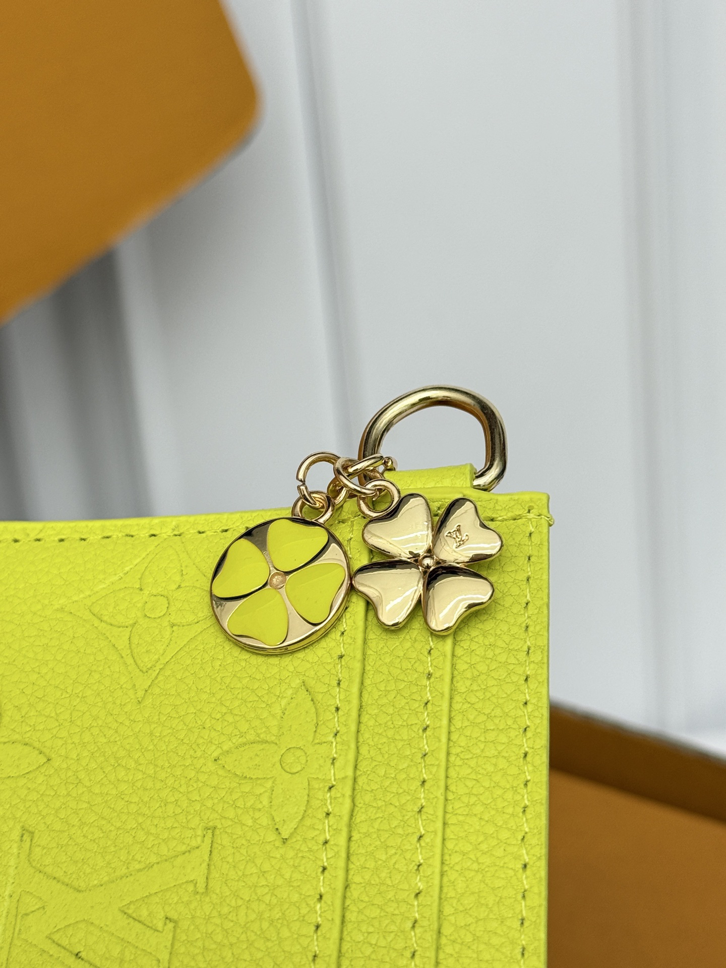 Louis Vuitton Charms Monogram Card Holder - Lemon Yellow - Image 3