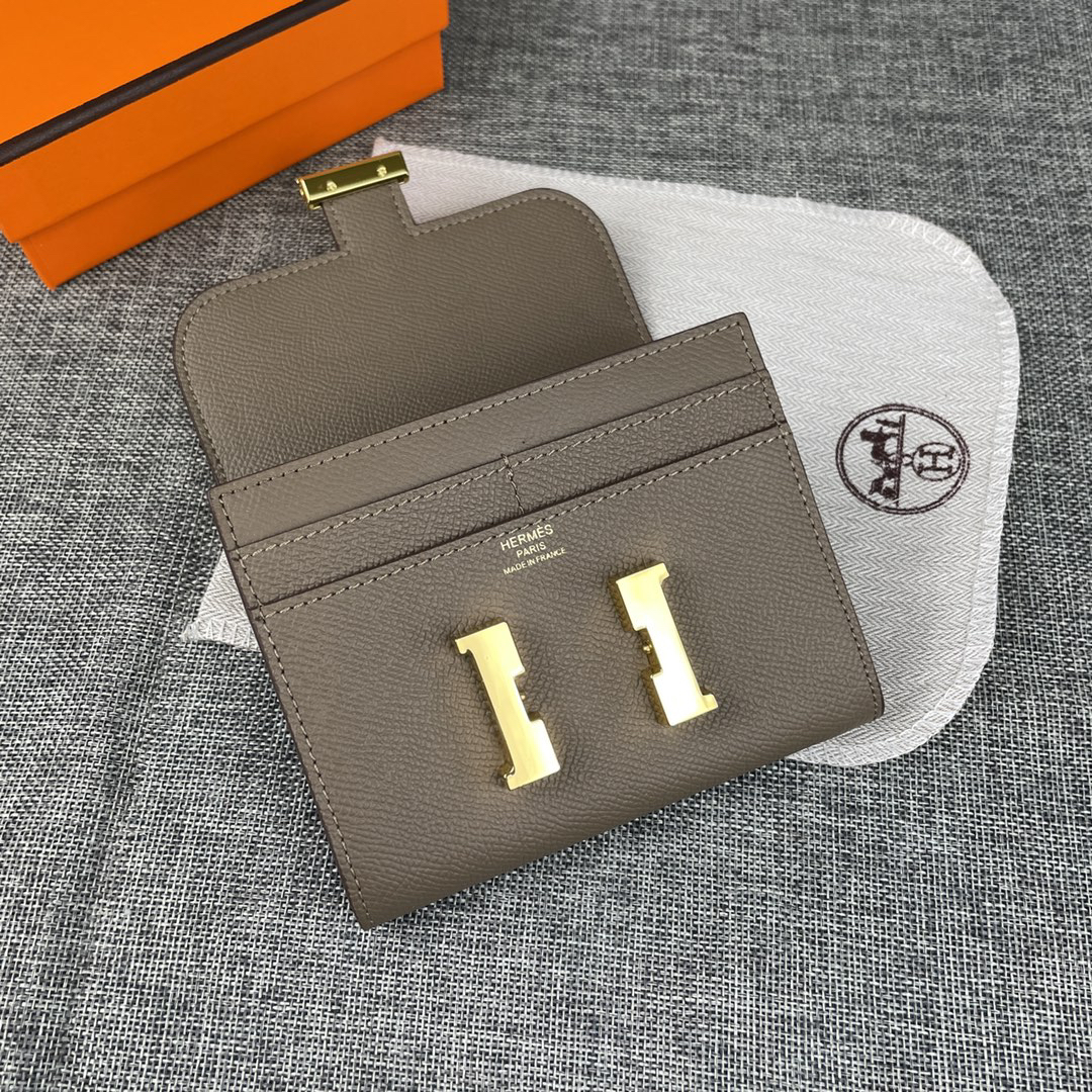Hermes Constance 537 Palm-Grain Leather Wallet - Image 3