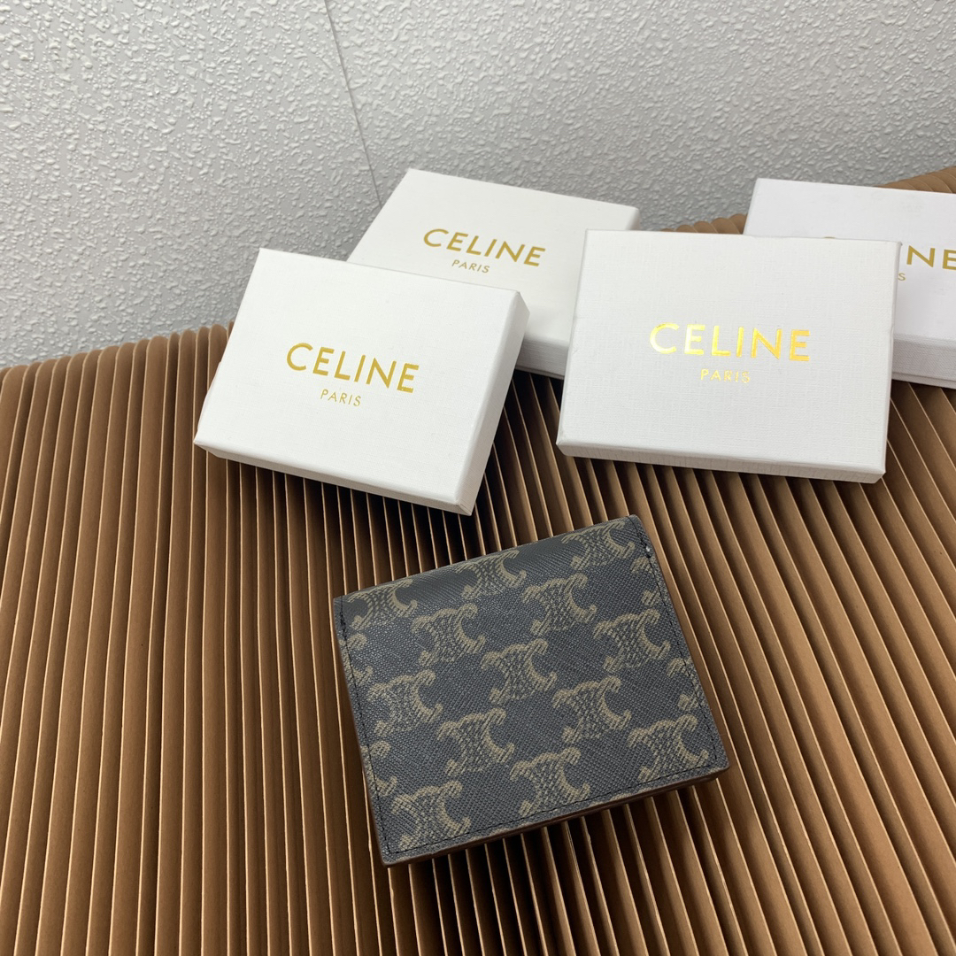Triomphe Leather Business Card Holder - Image 3