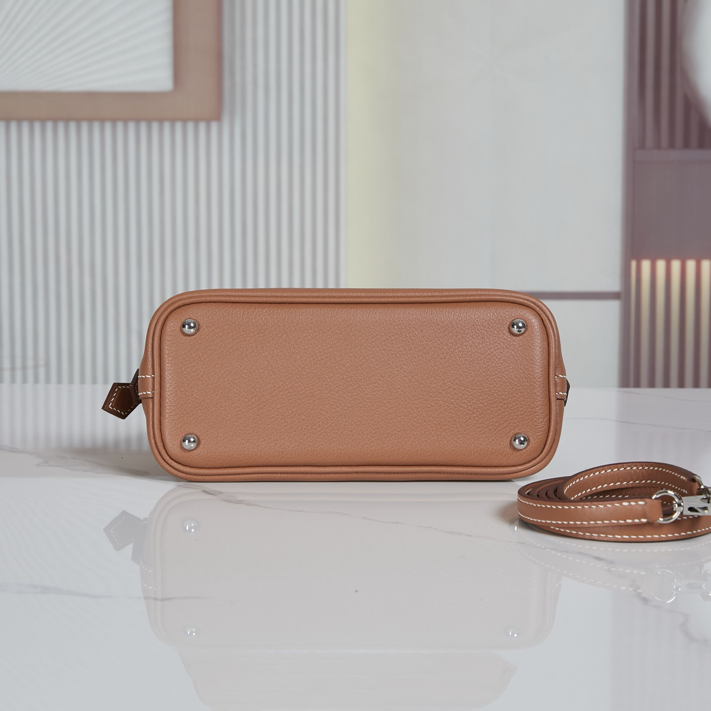 Hermes Bolide Bowling Bag 19 cm in Evercolor Leather - Image 3