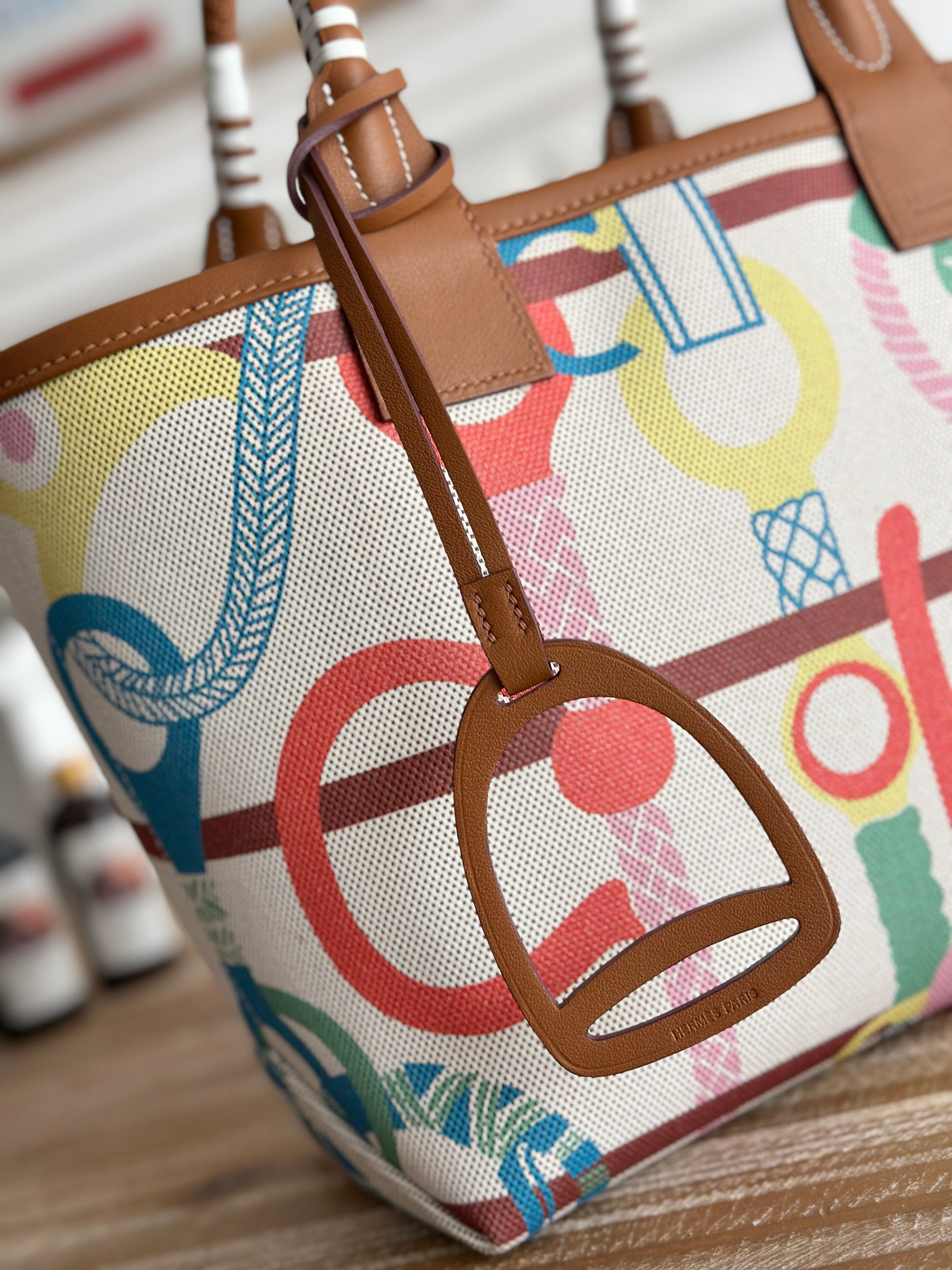 Hermès Steeple Canvas Tote Bag - Image 3