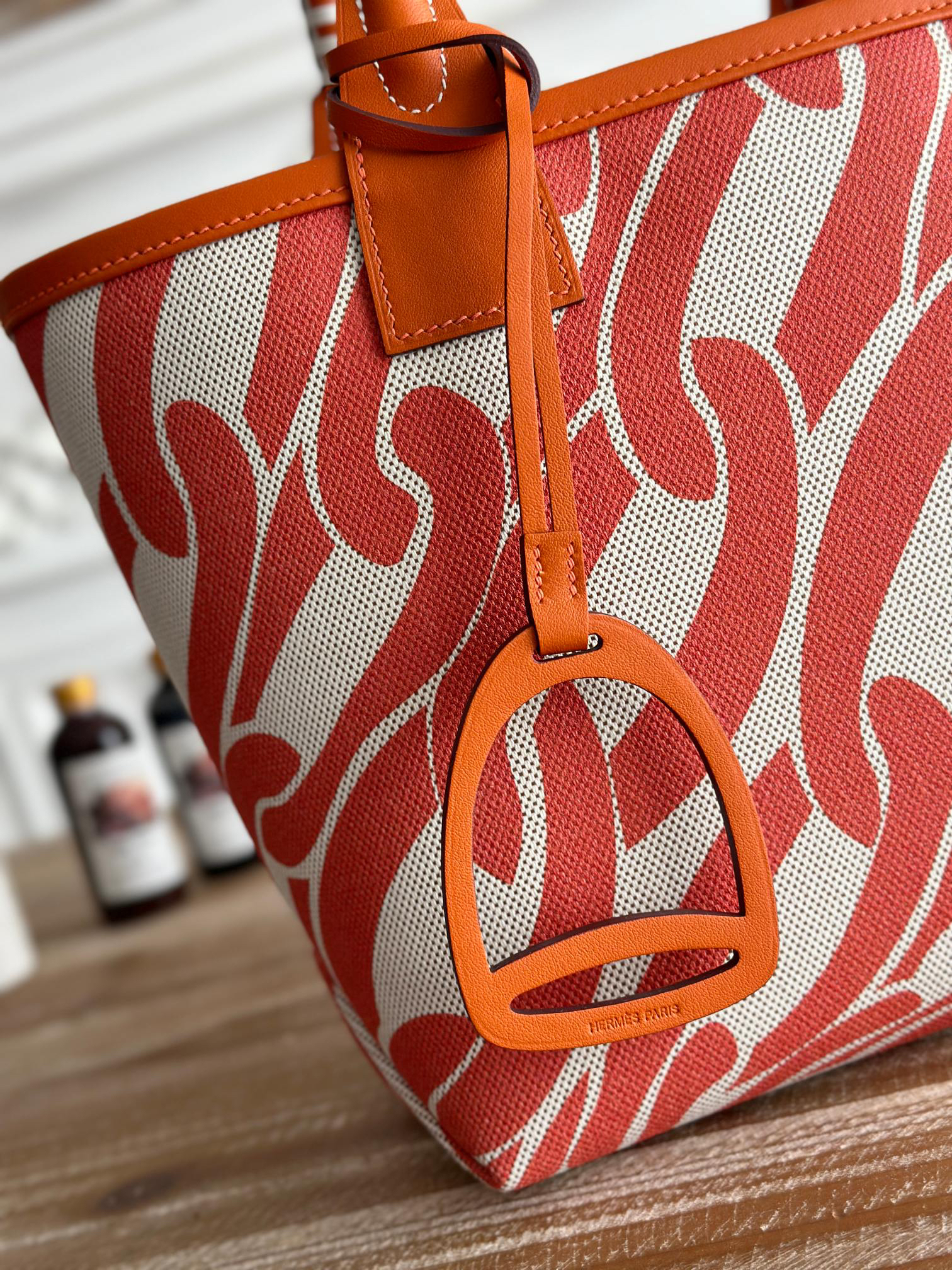 Hermès Steeple Canvas Tote Bag - Image 3