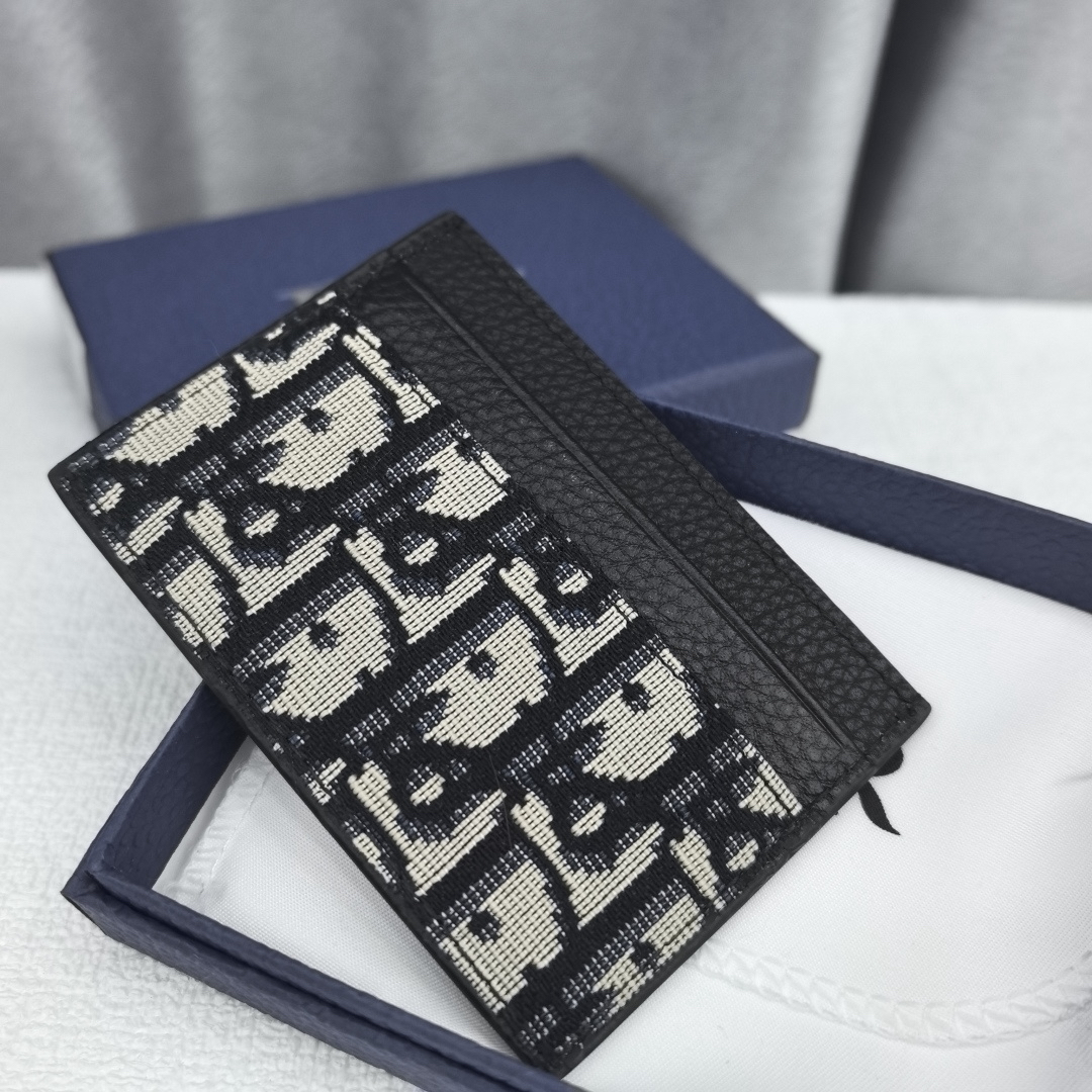Dior Card Holder Model 518-5 - Black - Image 3