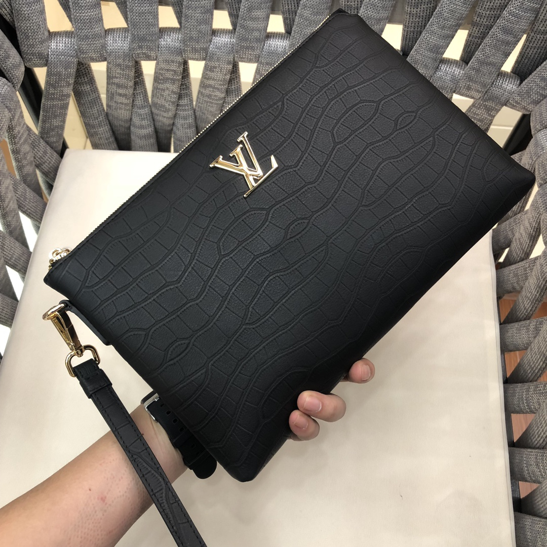 Louis Vuitton Black Cowhide Handbag - Image 4