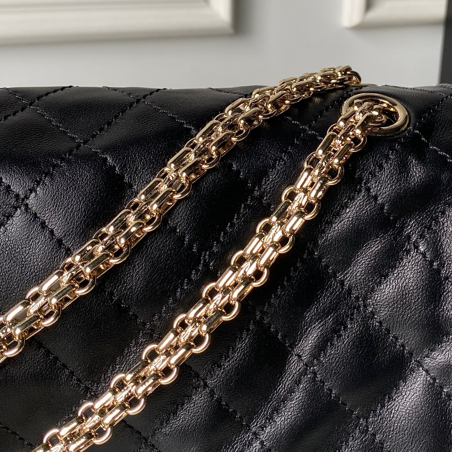 Chanel 26S Crushed Wrinkled Leather 2.55 Bag - Image 4