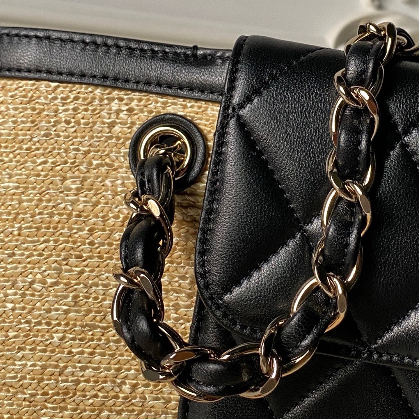Chanel 26C Coco Beach Raffia Tote Bag AS5952 - Image 4