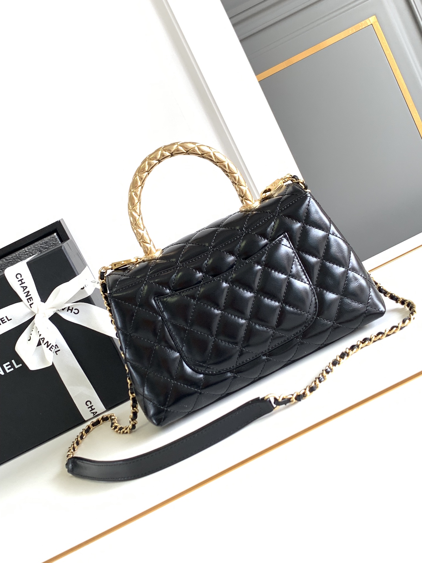 Chanel Coco Handle 24A Classic Handbag - Image 4