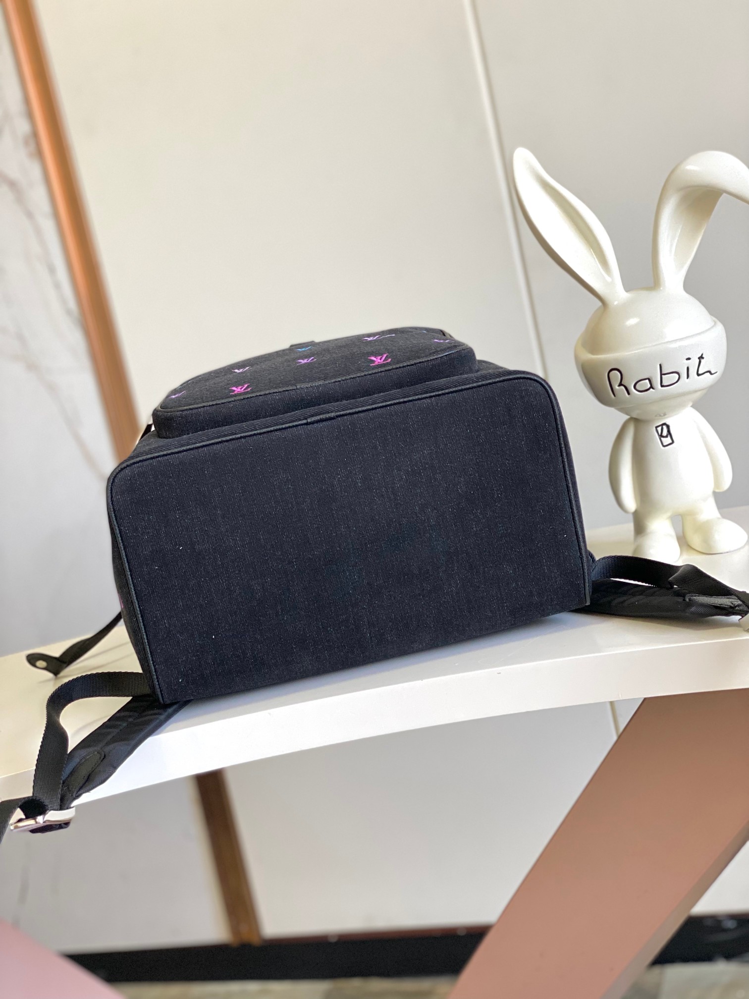 Louis Vuitton Montsouris Backpack in LV Blason Washed Denim M14135 - Image 4
