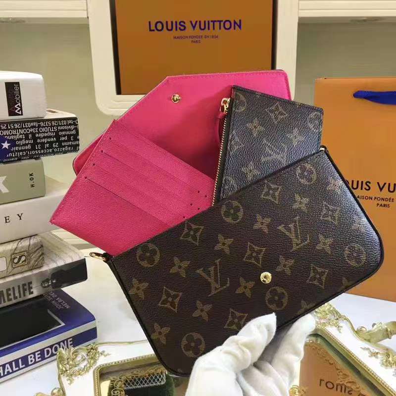Louis Vuitton Felicie Three-Piece Clutch Bag - Image 4
