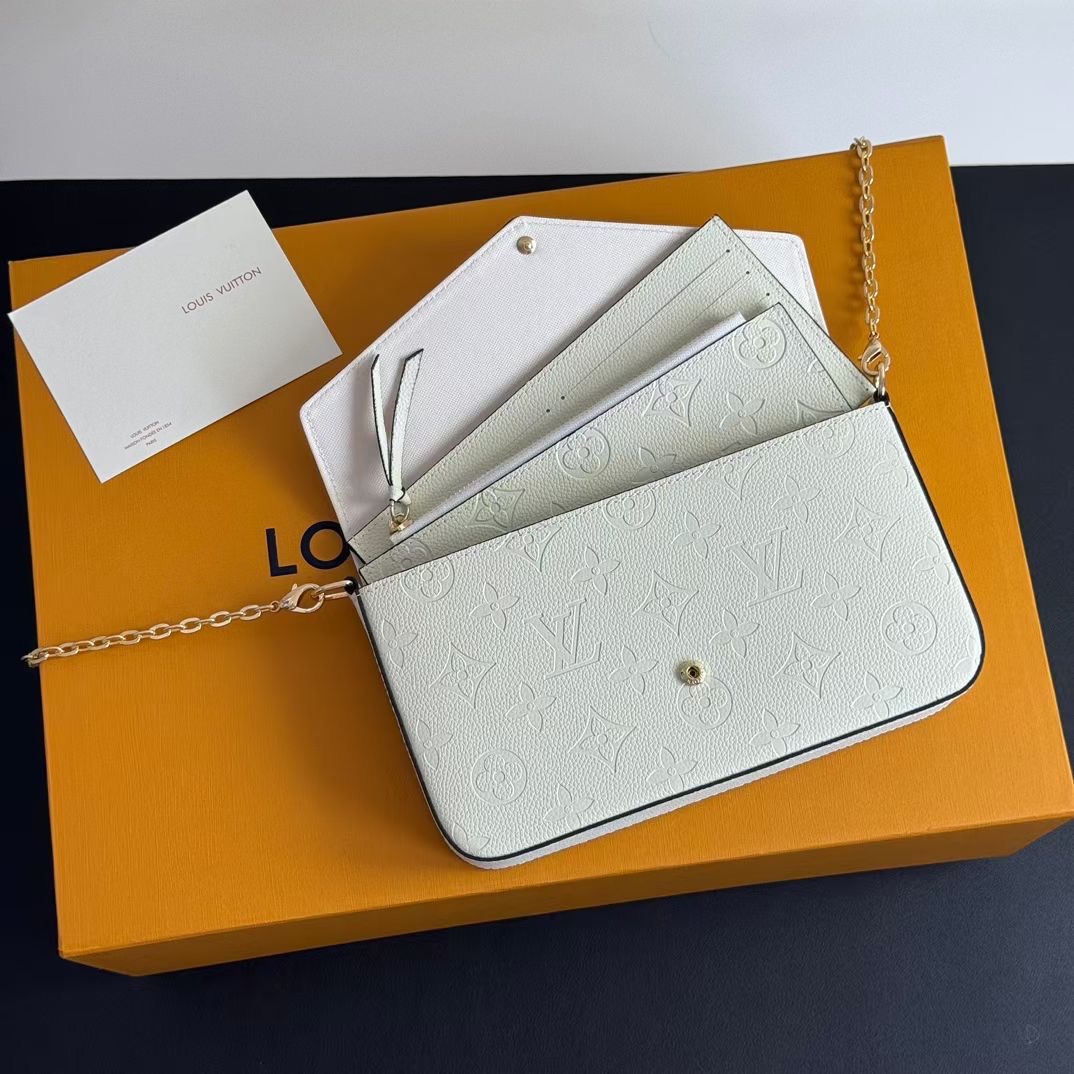 Louis Vuitton Félicie Pochette Three-in-One Chain Clutch - Image 4