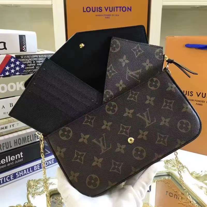 Louis Vuitton Felicie Three-Piece Clutch Bag - Model 61276 - Image 4