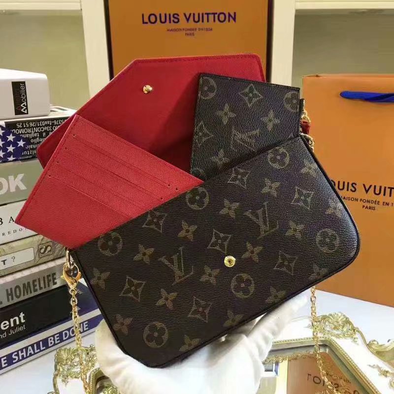 Louis Vuitton Felicie Three-Piece Clutch Bag - Image 4