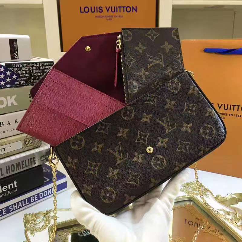 Louis Vuitton Felicie Three-Piece Clutch Bag - Image 4