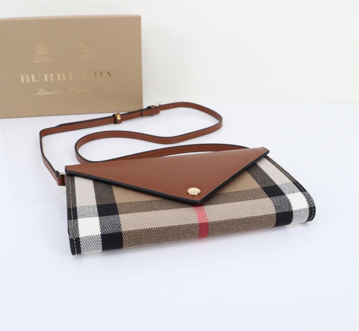 Burberry Check Small Shoulder Bag - Image 4