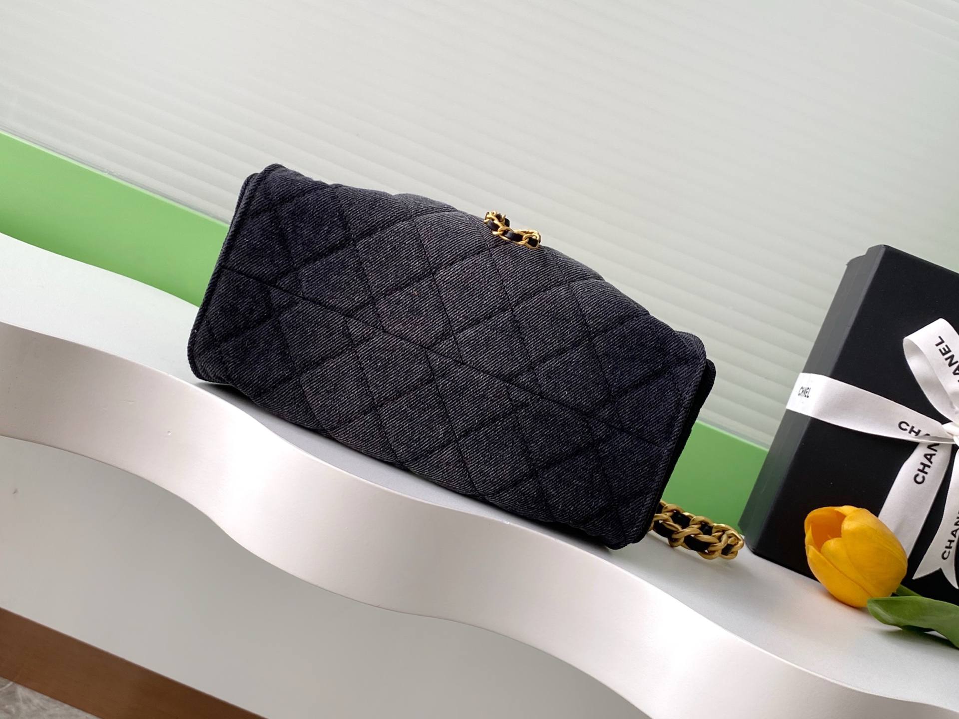 Chanel Denim Hobo Shoulder Bag Mini AS5631 - Image 4
