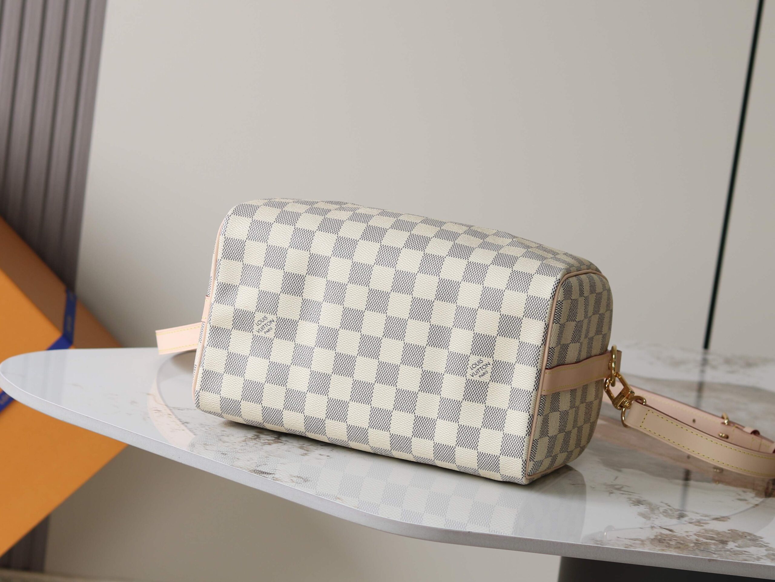 Louis Vuitton Speedy Bandouliere 25 Damier Azur Handbag - Image 4