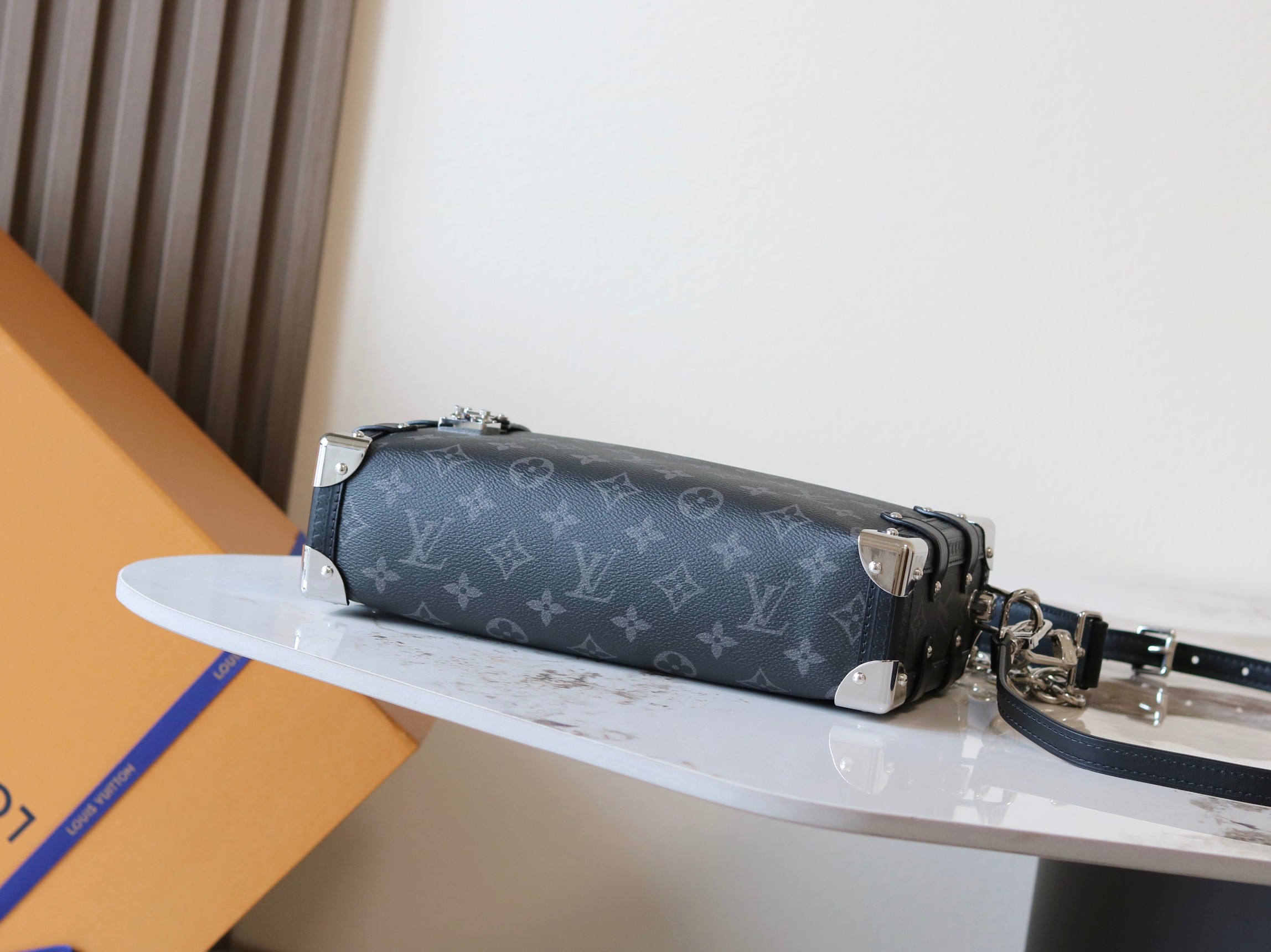 Louis Vuitton Side Trunk East West Monogram Eclipse Crossbody Bag M26226 - Image 4