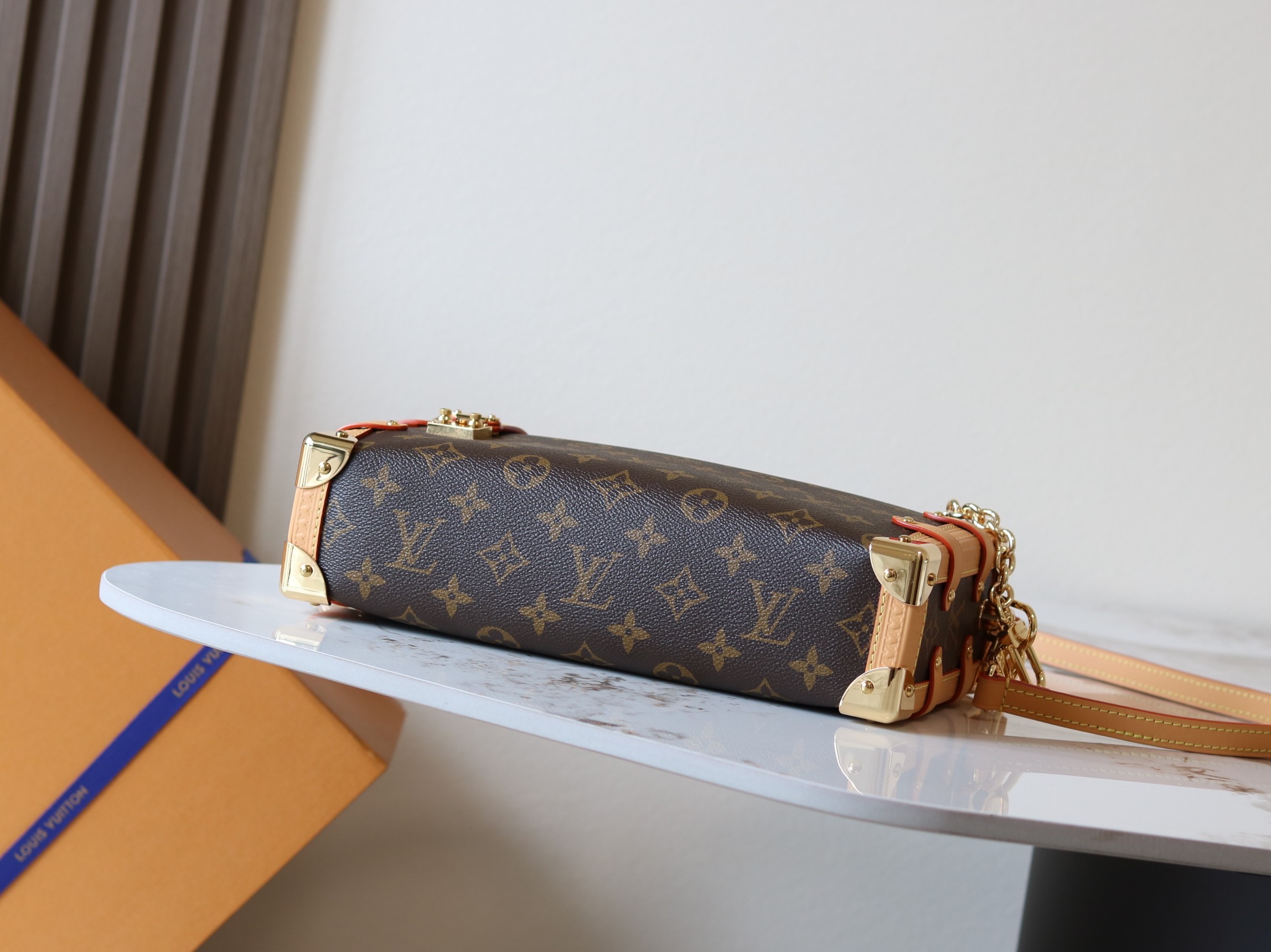 Louis Vuitton Side Trunk East West Shoulder Bag in Monogram Eclipse Canvas - Image 4