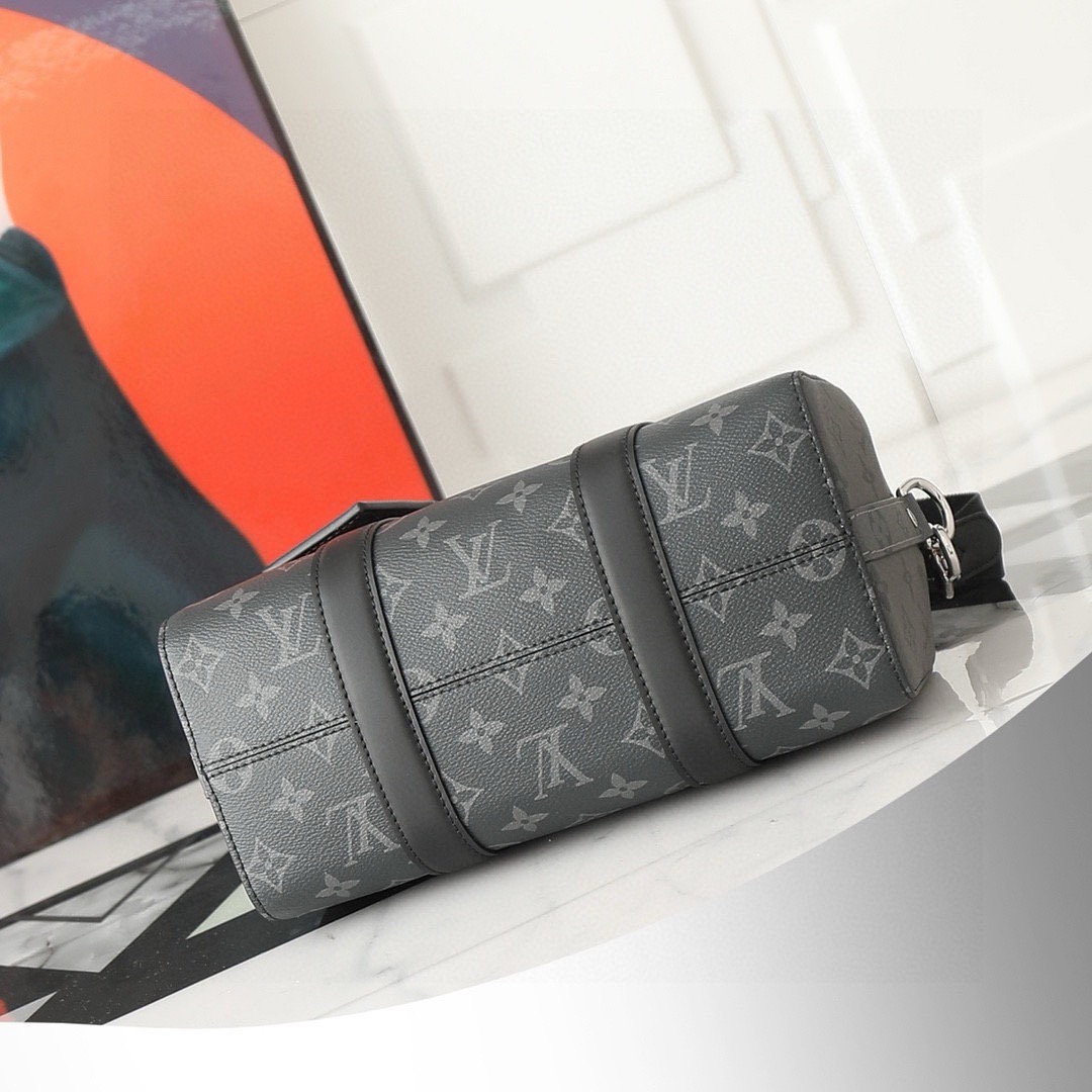 Louis Vuitton Keepall XS Monogram Eclipse Upside Down Travel Bag - Image 4