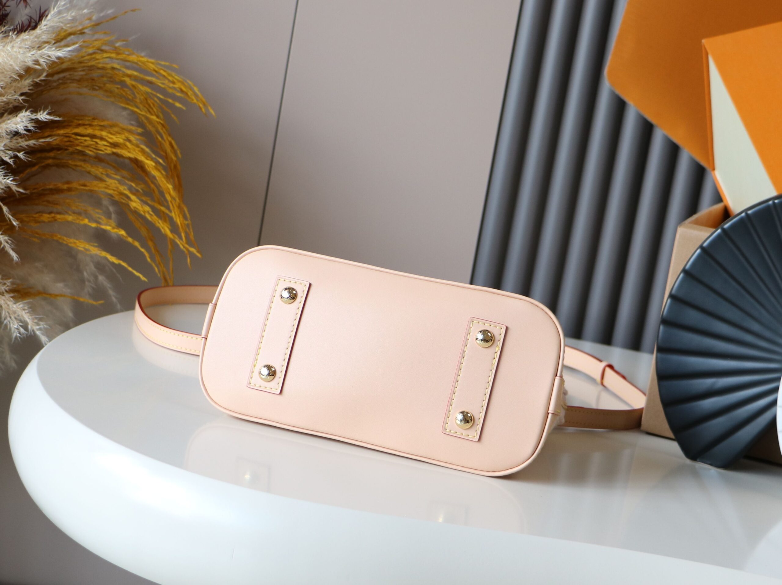 Louis Vuitton Alma BB Handbag in Pink Floral Jacquard - Image 4