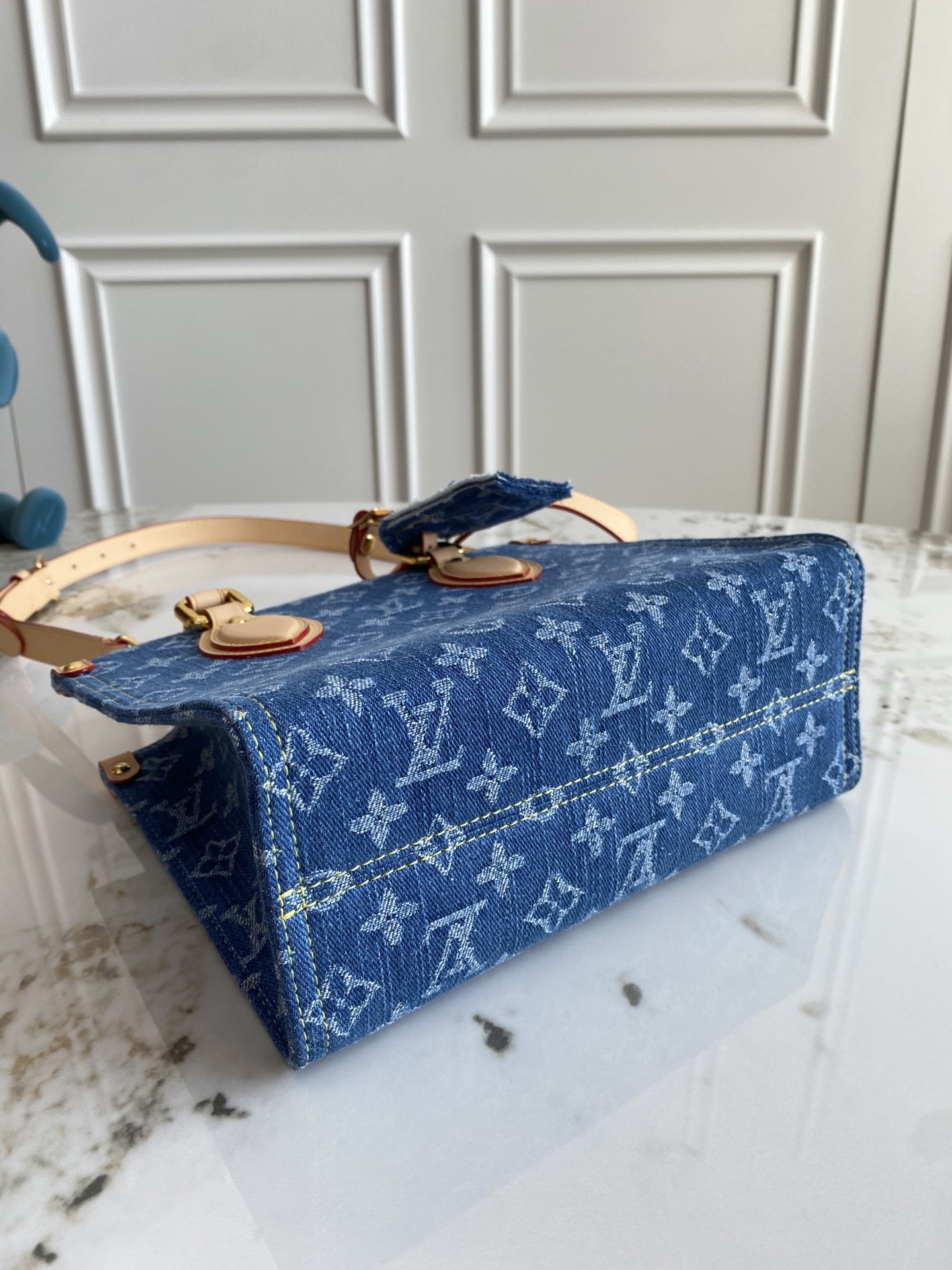 Louis Vuitton OnTheGo Mini Denim Tote Bag M14633 - Image 4