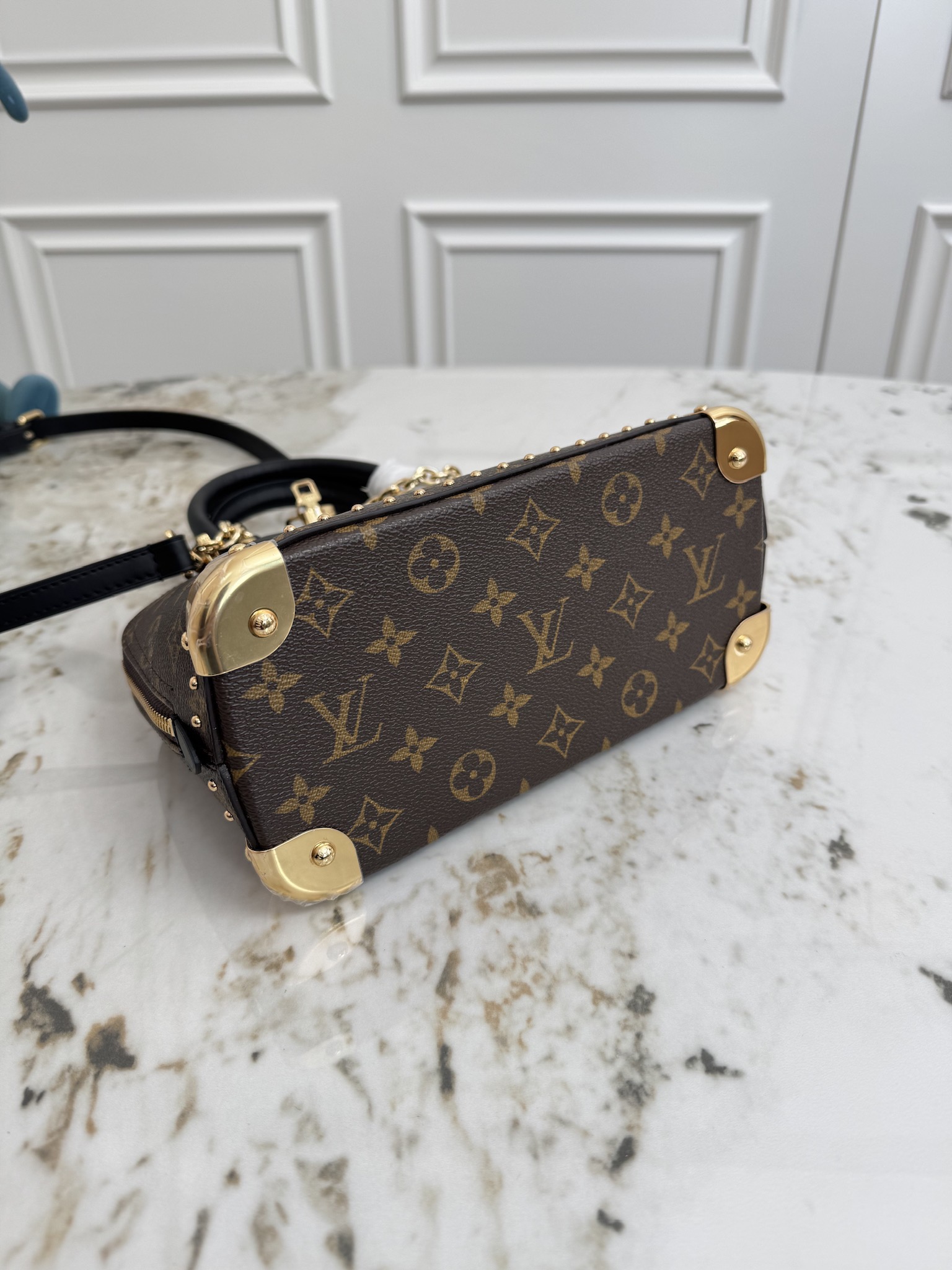 Louis Vuitton Alma BB Trunk-Style Handbag - Image 4