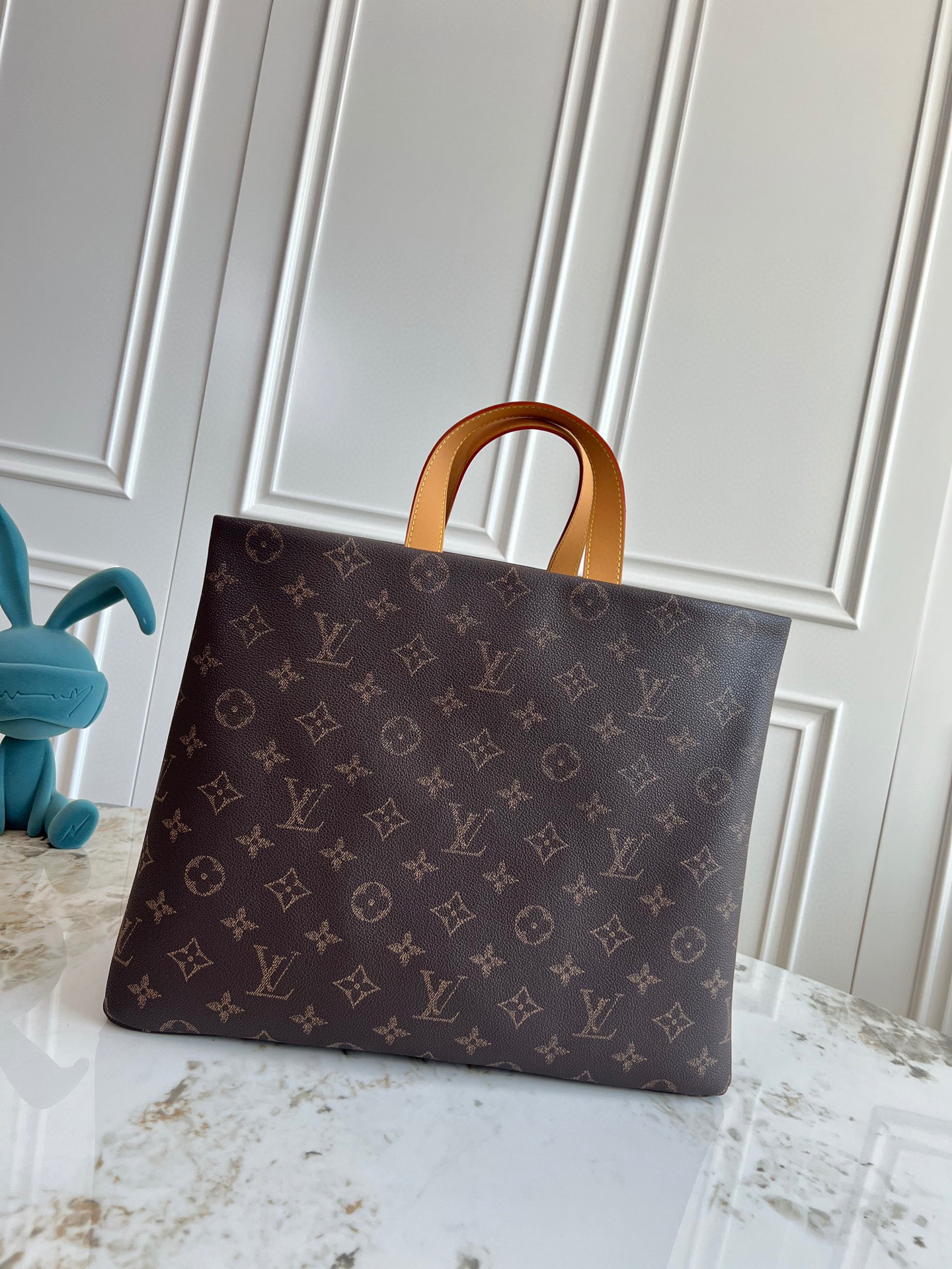 Shopper Tote MM in Monogram Cowhide Leather - Image 4